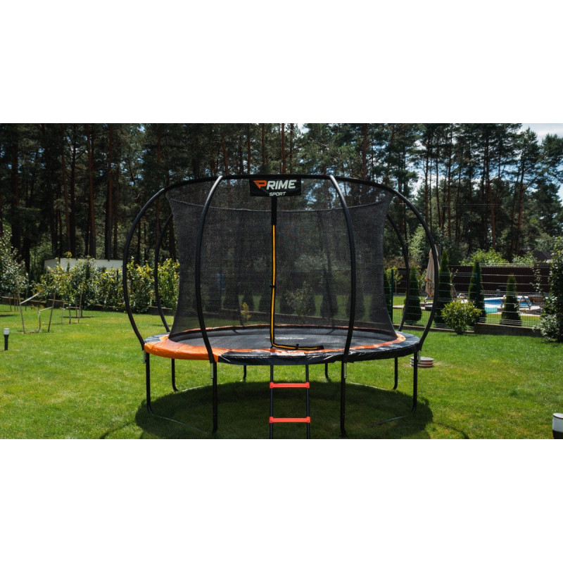 Батут PRIME SPORT INSIDE TITANPRO з внутрішньою сіткою 10 футів оранжевий