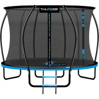 Батут THUNDER INSIDE ULTRA з внутрішньою сіткою 14 футів 435 см чорно-блакитний