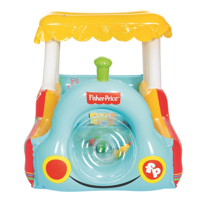 Манеж-поїзд + м'ячі Fisher-Price Bestway 93537, 132 x 94 x 89 см - різнокольоровий