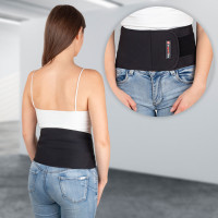 Неопреновый пояс для почек inSPORTline Neobelt, черный, XL–XXL