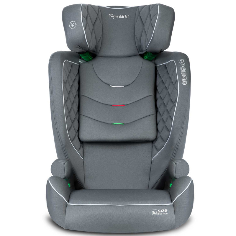 Автокрісло Nukido Louis ISOFIX 15-36 кг, сіре