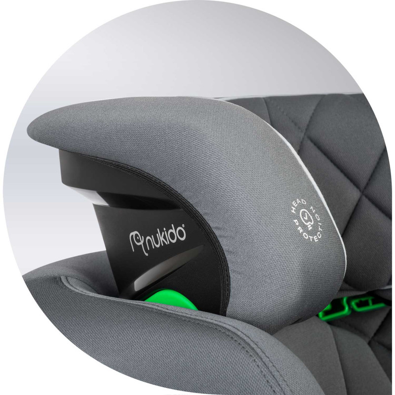 Автокрісло Nukido Louis ISOFIX 15-36 кг, сіре