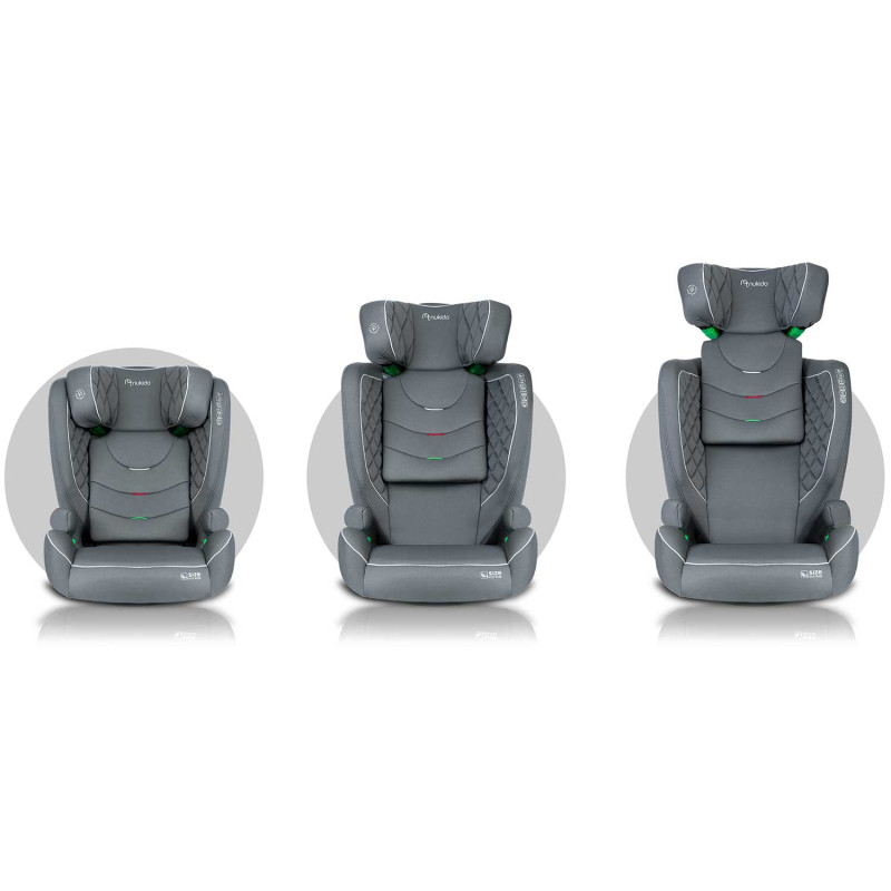 Автокрісло Nukido Louis ISOFIX 15-36 кг, сіре