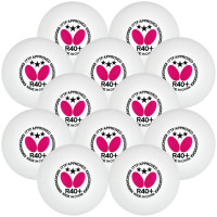 М'ячі для настільного тенісу BUTTERFLY 12 шт, білий