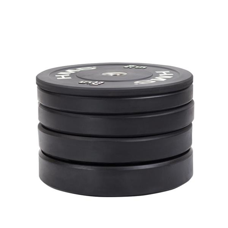 Диск олімпійський HMS BBR25 25 кг, чорний