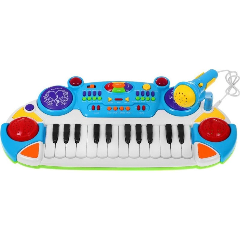 Дитячий синтезатор + Малі барабани + Мікрофон 3+