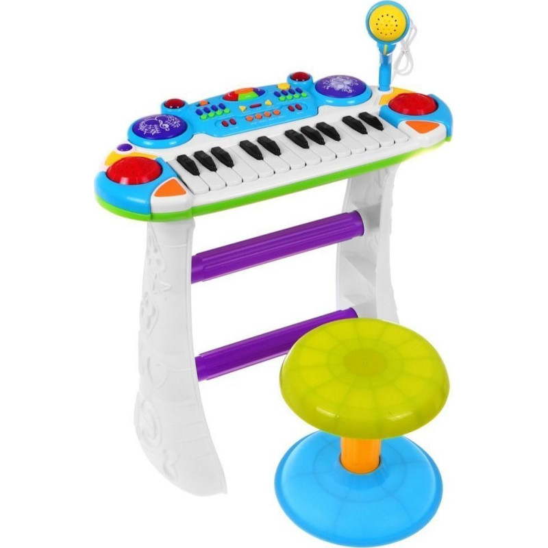 Дитячий синтезатор + Малі барабани + Мікрофон 3+