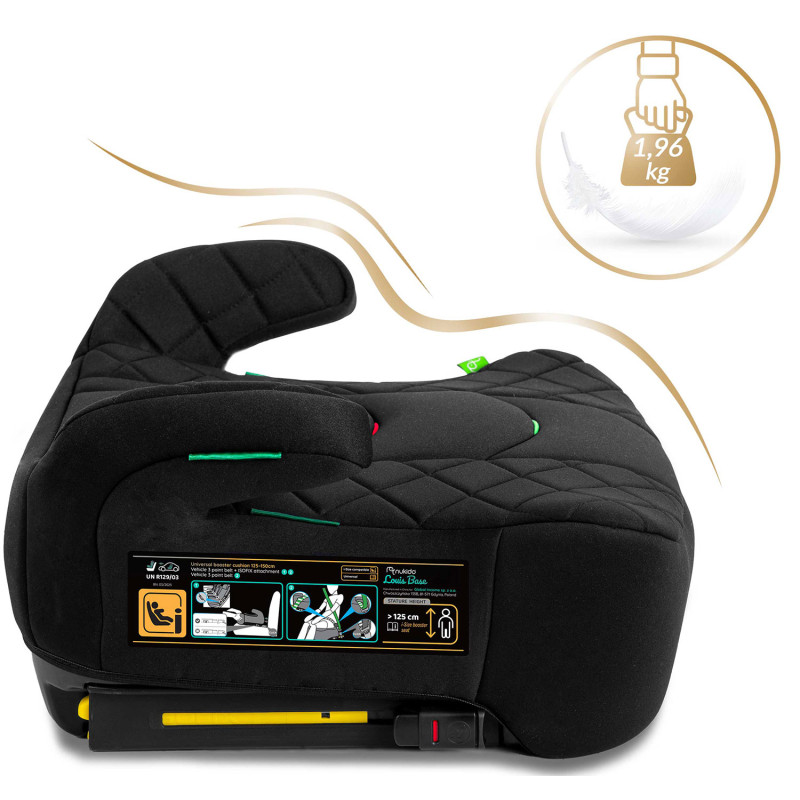 Бустер Nukido Louis ISOFIX 710200 125-150 см, чорний