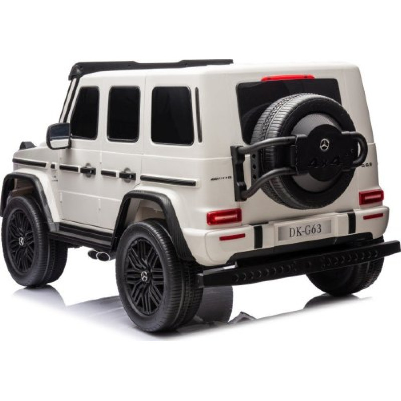 Дитяча акумуляторна машинка Mercedes Benz G63 AMG XXL Біла