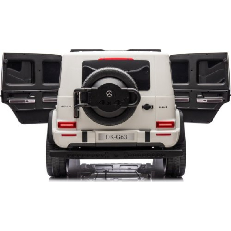 Дитяча акумуляторна машинка Mercedes Benz G63 AMG XXL Біла