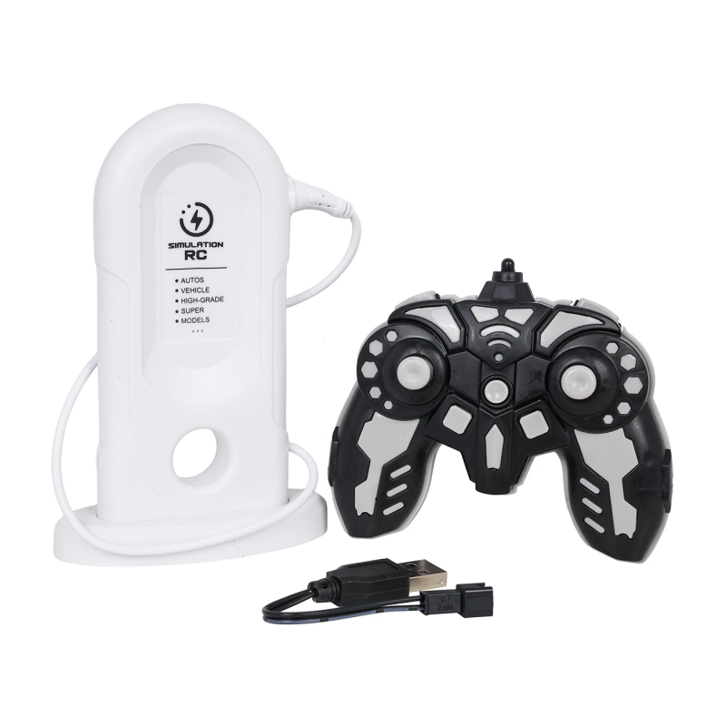 Дитяча машинка Ramiz 9076 на дистанційному керуванні + зарядна станція, чорно-сіра