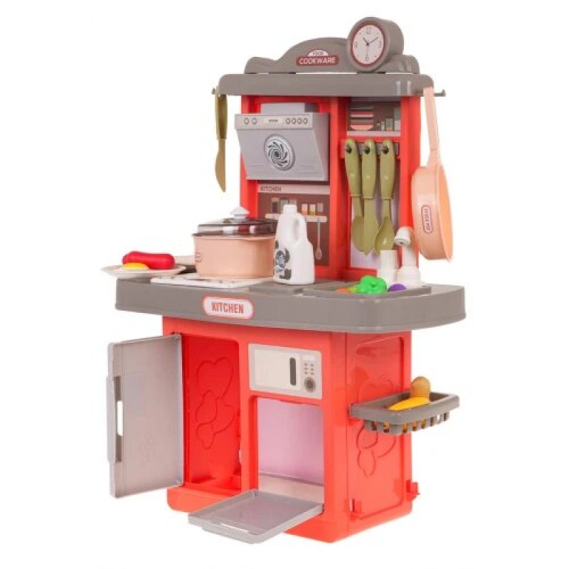 Дитяча кухня Ramiz з функцією звуку на 28 ел. рожева