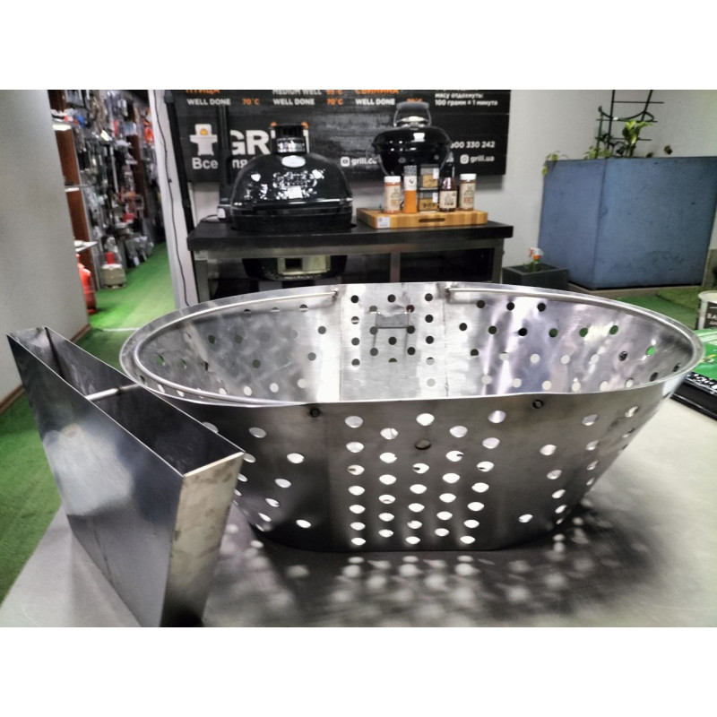 Корзинка для вугілля з розділювачем для гриля Primo Oval XL 009875 Код: 009875