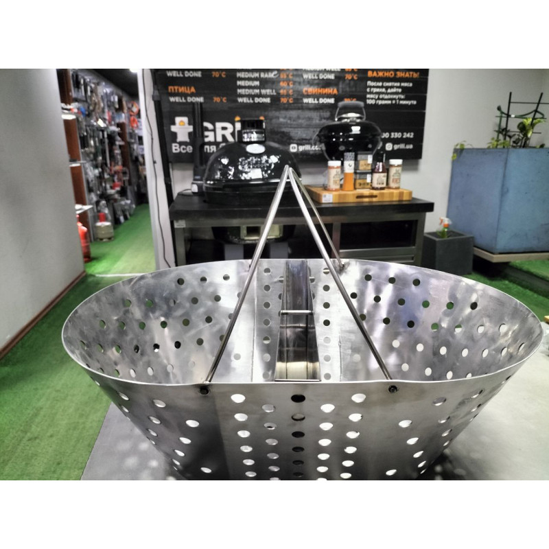 Корзинка для вугілля з розділювачем для гриля Primo Oval XL 009875 Код: 009875