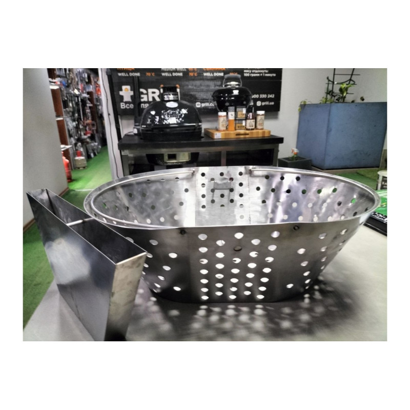 Корзинка для вугілля з розділювачем для гриля Primo Oval L 011305 Код: 011305