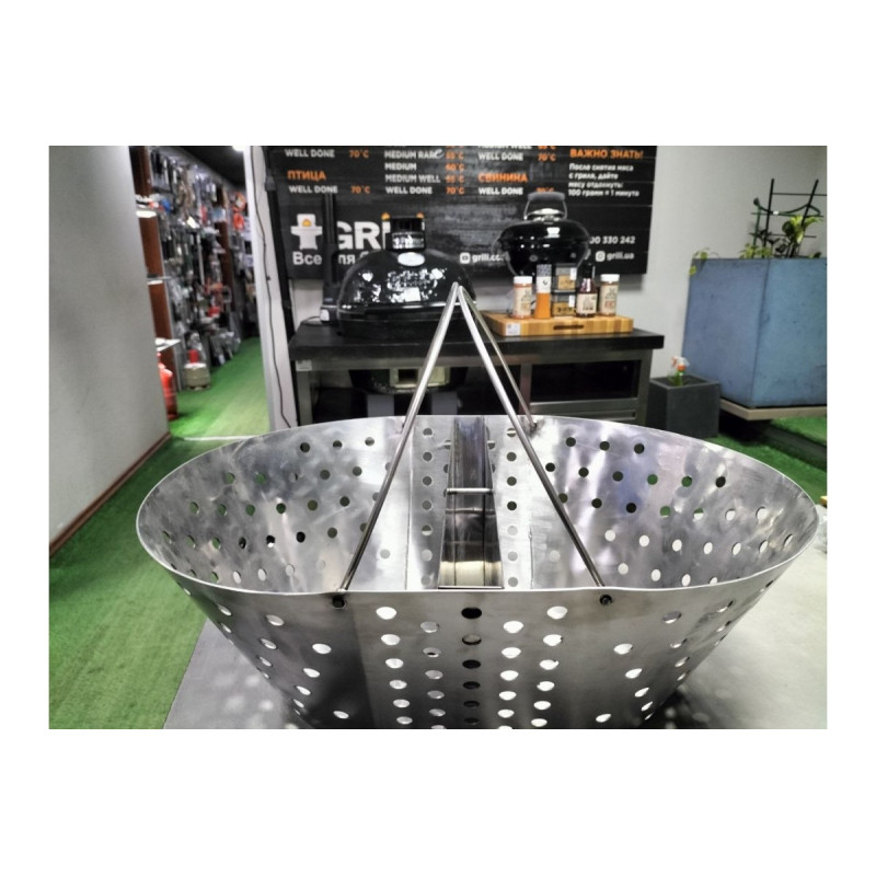 Корзинка для вугілля з розділювачем для гриля Primo Oval L 011305 Код: 011305
