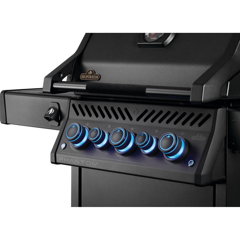 Газовий гриль Napoleon Phantom Rogue PRO-S 425 з бічним пальником Sizzle Zone і вертілем (69912) чорний RPS425RSIBPK-2-UA-PHM Код: 013124