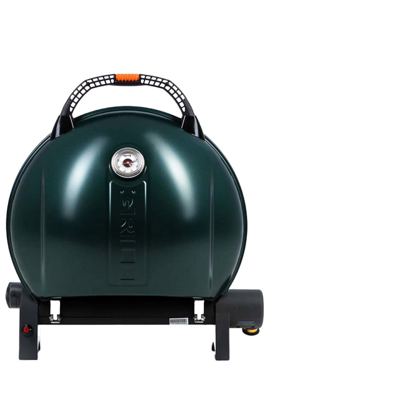 КОМПЛЕКТ Портативний переносний газовий гриль O-GRILL 900, зелений + шланг в подарунок! Код: 013371