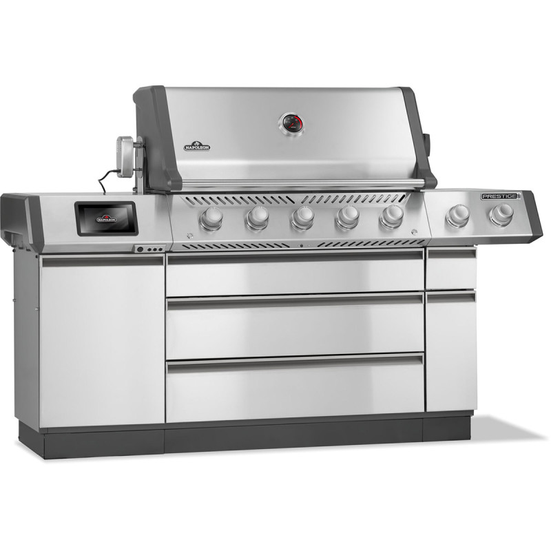 Газовий гриль Napoleon Prestige PRO 665 Connected з бічною конфоркою Sizzle Zone та вертілем нерж сталь PRO665VXRSIBPSS Код: 013842