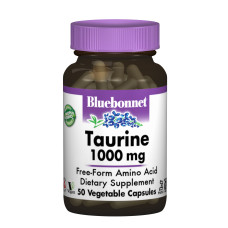 Таурин 1000мг, Bluebonnet Nutrition, 50 гелевых капсул