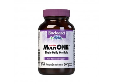 Мультивiтамiни без залiза, MultiONE, Bluebonnet Nutrition, 30 вегетаріанських капсул