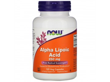 Альфа-Ліпоєва кислота 250 мг, Alpha Lipoic Acid, Now Foods, 120 капсул