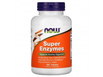 Супер Ензими, Super Enzymes, Now Foods, 180 таблеток