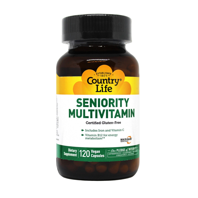 Мультивітаміни для Літніх Людей, Country Life, 120 гелевих капсул