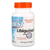 Убихино́л, Ubiquinol с Канека, Doctor's Best, 100 мг, 60 желатиновых капсул