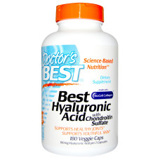 Гіалуронова Кислота з Сульфатом Хондроїтину, BioCell Collagen, Doctor's Best, 180 капсул