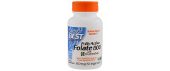 Повністю Активований Фолат 800мкг, Quatrefolic, Doctor's Best, 60 гелевих капсул