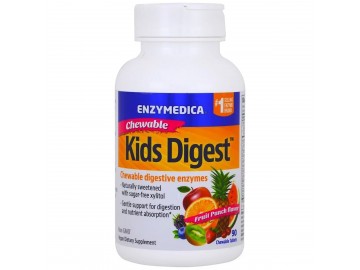 Травні Ферменти для Дітей, Kids Digest, Enzymedica, 90 жувальних таблеток