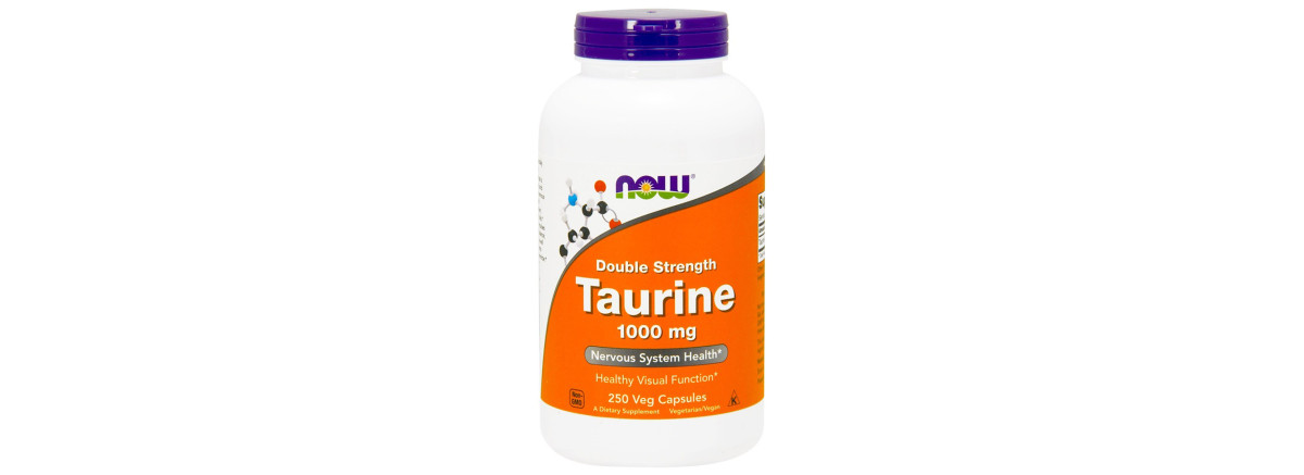Таурин, Taurine, Now Foods, 1000 мг, 250 вегетаріанских капсул