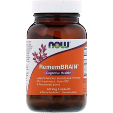 Підтримка Мозку, RememBrain, Now Foods, 60 капсул