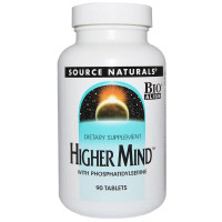 УЦІНКА Поліпшення Роботи Мозку, Higher Mind, Source Naturals, 90 таблеток (брак етикетки)