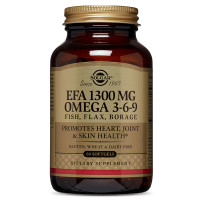 УЦІНКА Омега 3-6-9, 1300 мг, Solgar, 60 желатиновых капсул (пошкодження зовнішньої плівки)