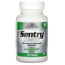 Мультивітаміни та мультимінерали для дорослих 50+, Sentry Senior, Multivitamin & Multimineral Supplement, Adults 50+, 21st Century, 125 таблеток