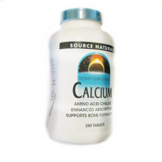 УЦІНКА Кальцій в Амінокислотному Хелаті, Source Naturals, 250 таблеток (вм'ятини)