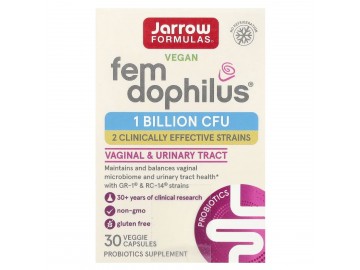 Пробіотики Для Жінок, Жіночий дофілус, 1 млрд КУО, Women's Fem Dophilus, Jarrow Formulas, 30 вегетаріанських капсул