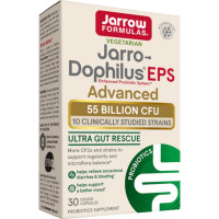 Пробиотики, 55 млрд КОЕ, Jarro-Dophilus EPS, Jarrow Formulas, 30 вегетарианских капсул
