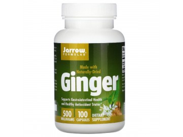 Імбир, 500 мг, Ginger, Jarrow Formulas, 100 капсул