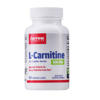 L-карнитин 500, 500 мг, L-Carnitine, Jarrow Formulas, 50 вегетаріанських капсул