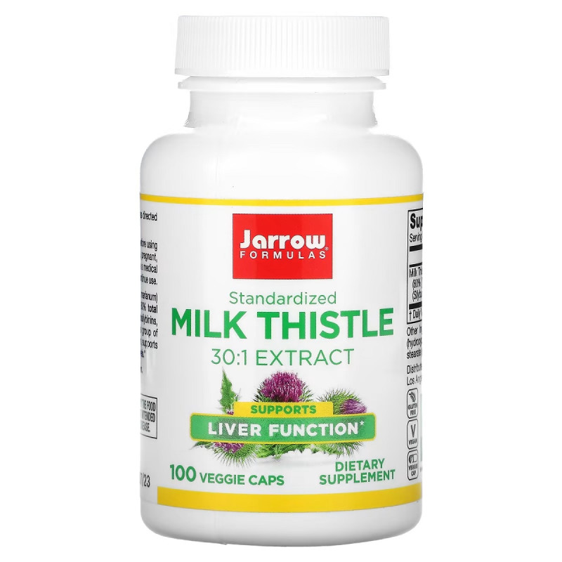Розторопша, Силімарин, 150 мг, Jarrow Formulas, 100 Вегетаріанських Капсул