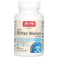Экстракт дикой горькой дыни, 750 мг, Vegan Wild Bitter Melon Extract, Jarrow Formulas, 60 таблеток