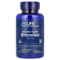 Бромелайн в кишечнорастворимой оболочке, 500 мг, Specially-Coated Bromelain, Life Extension, 60 вегетарианских таблеток