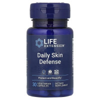 Щоденний захист шкіри, Daily Skin Defense, Life Extension, 30 вегетаріанських капсул