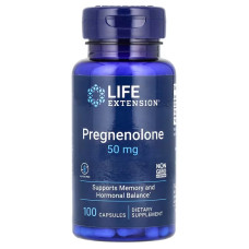 Прегненолон, Pregnenolone, Life Extension, 100 капсул