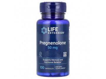 Прегненолон, Pregnenolone, Life Extension, 100 капсул