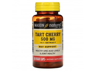 Вишневий Екстракт 500 мг, Tart Cherry, Mason Natural, 90 вегетаріанських капсул