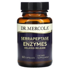 Ферменти серрапептази, Serrapeptase Enzymes, Dr. Mercola, 60 капсул